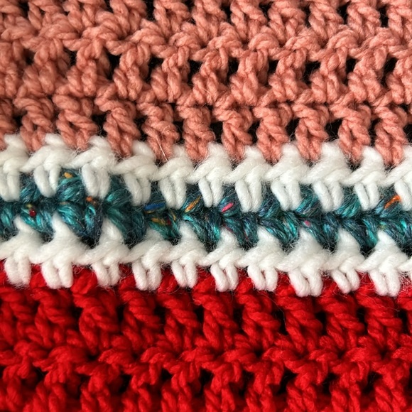 Handmade crochet lap blanket - Picture 3 of 5